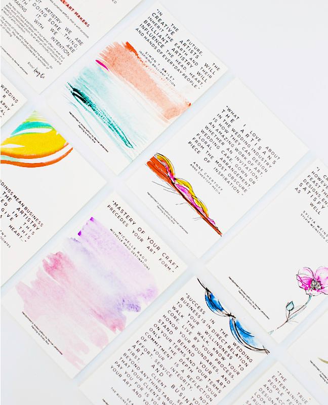 Watercolor Letterpress Notecards