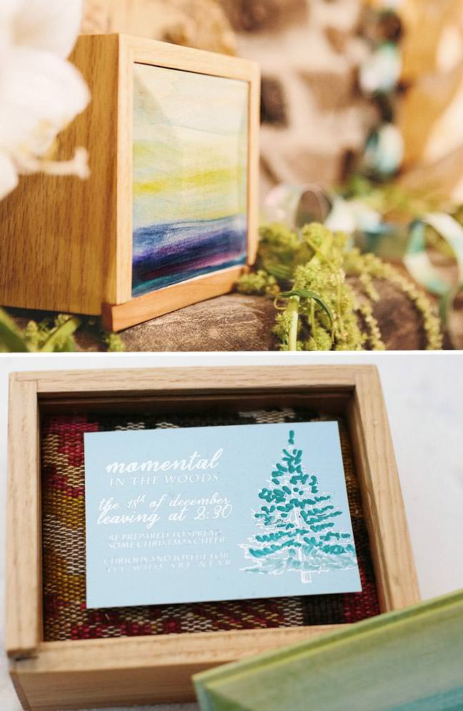 Wooden Boxed Wedding Invitations