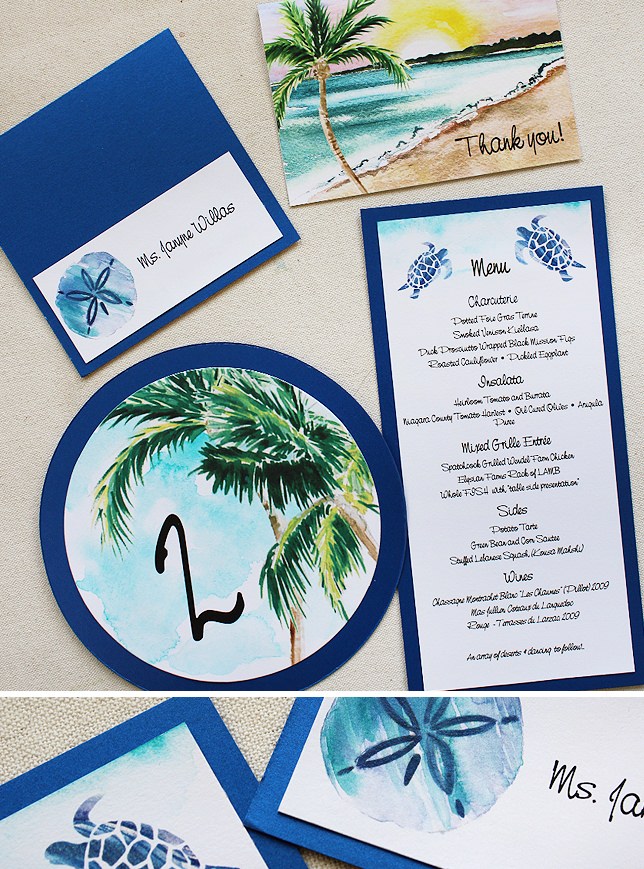 Tropical Beach Wedding Accessories