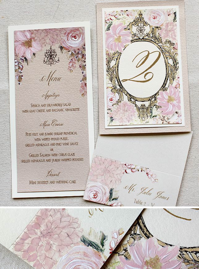 Floral Frame Wedding Day Accessories