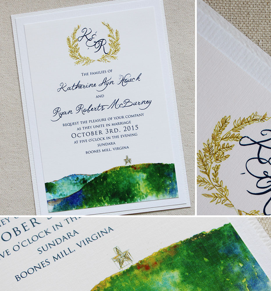 monogram-landscape-wedding-invitation