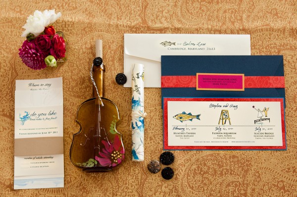 riverboat-hand-painted-watercolor-wedding-invitation