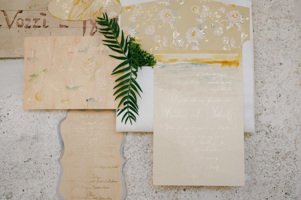black-tie-artistic-watercolor-foil-wedding-invitation-italy