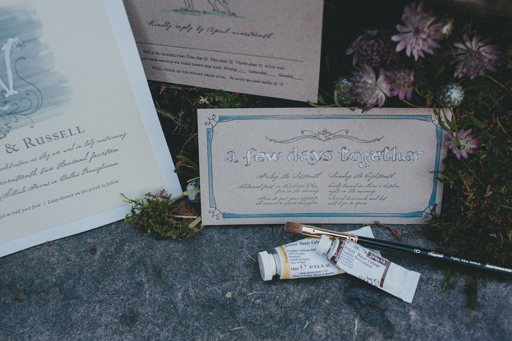 andrew-wyeth-inspired-illustrated-monogram-wedding-invitation