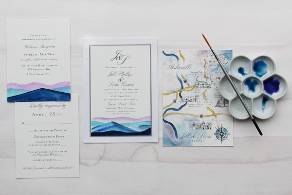 masters_modern_watercolor_mountain_wedding_invitation