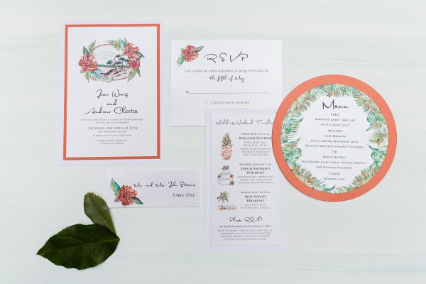 classic-ocean-inspired-wedding-invitation-hibiscus