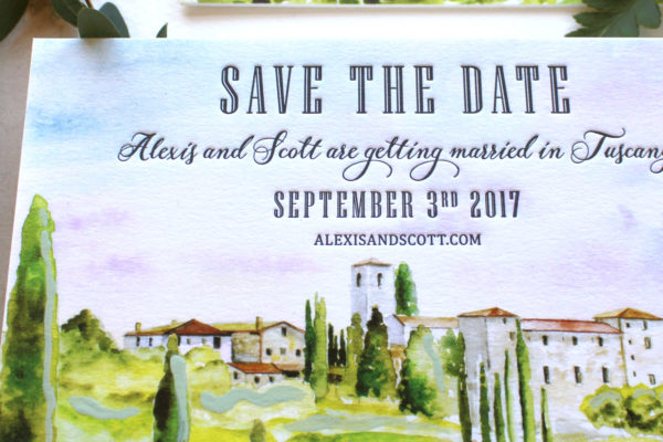 Italy Wedding Save the Dates