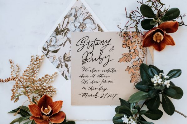 copper-floral-artistic-wedding-invitation
