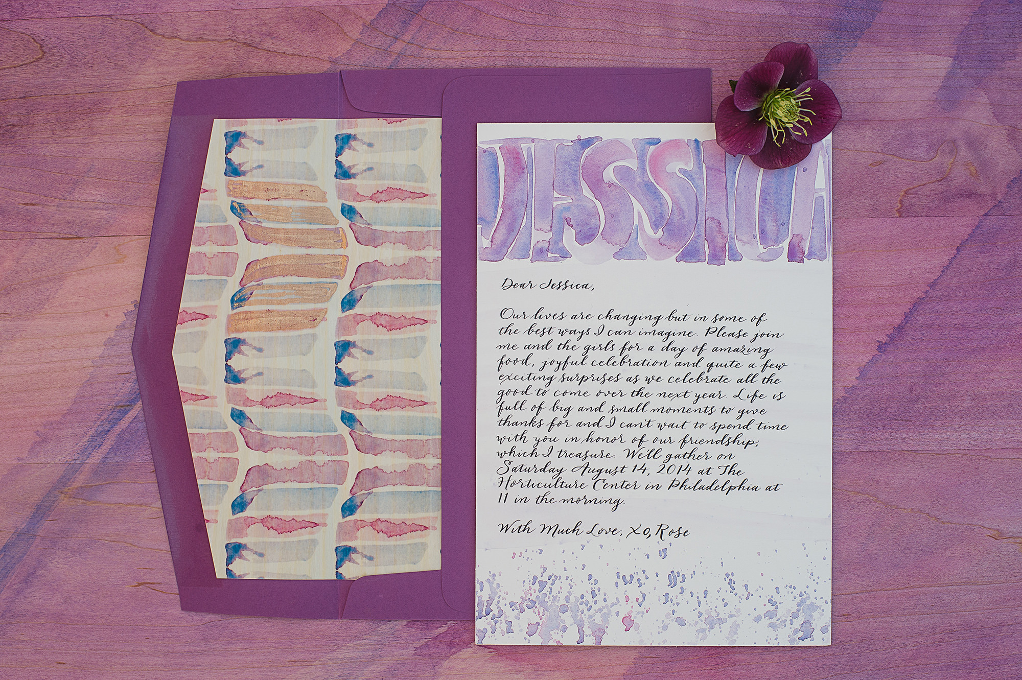 purple-orchid-watercolor-wedding-shower-inspiration