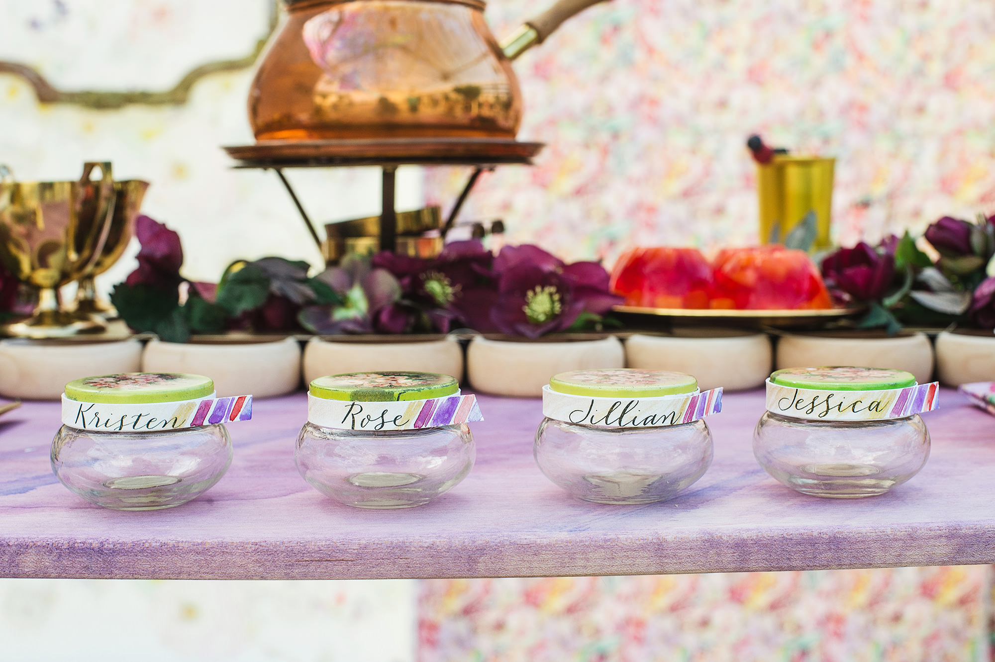 purple-orchid-wedding-shower-hand-painted-table-setting