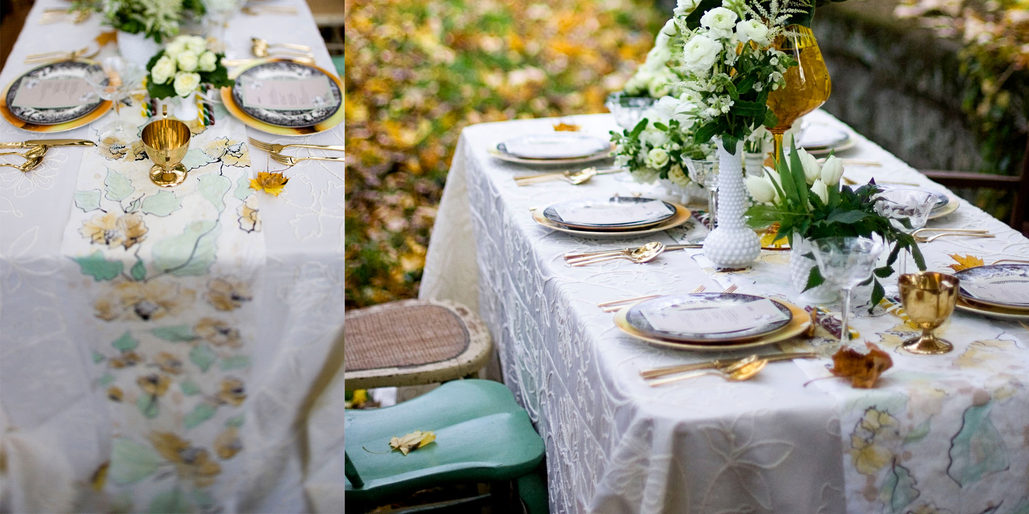 vintage-green-gold-wedding-inspiration-table-setting