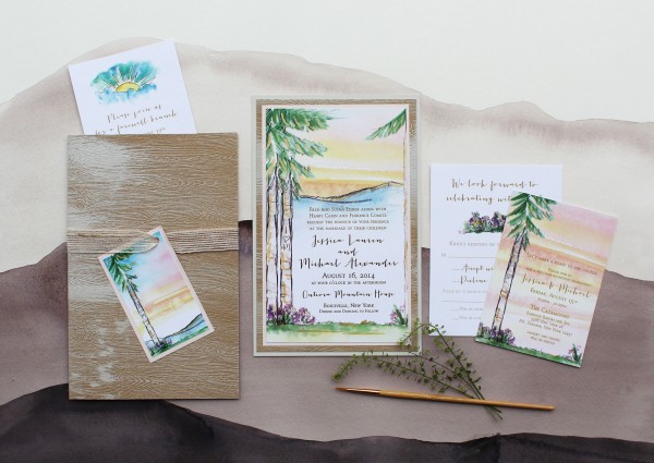 rusticart_mountains_tree_watercolor_wedding_invitations