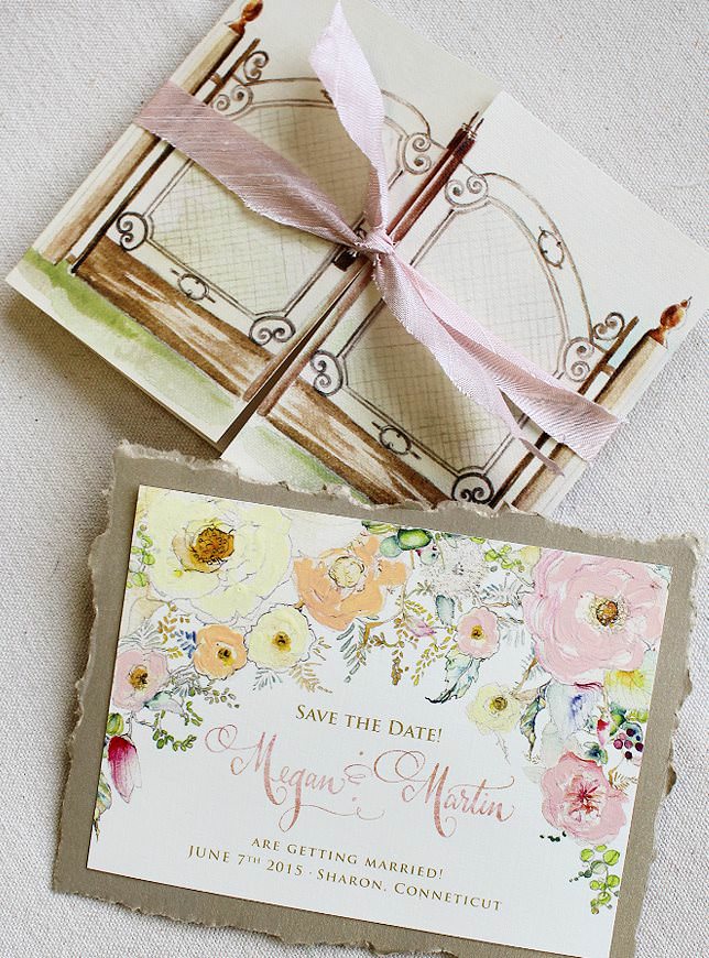 Romantic Floral Save the Date