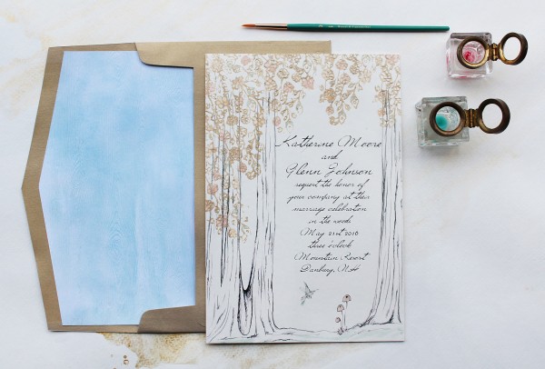 Ethereal Tree Wedding Invitation