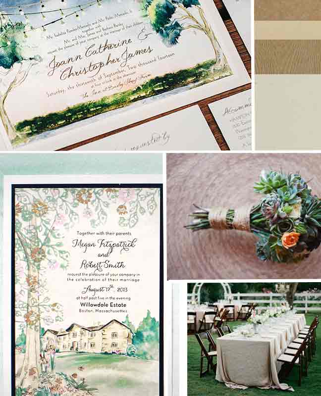 rustic-outdoor-wedding-watercolor-wedding-invitation