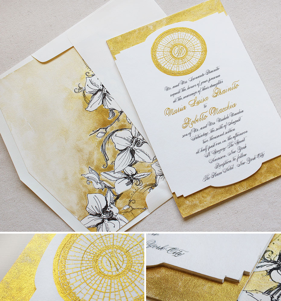 monogram-foil-orchid-wedding-invite