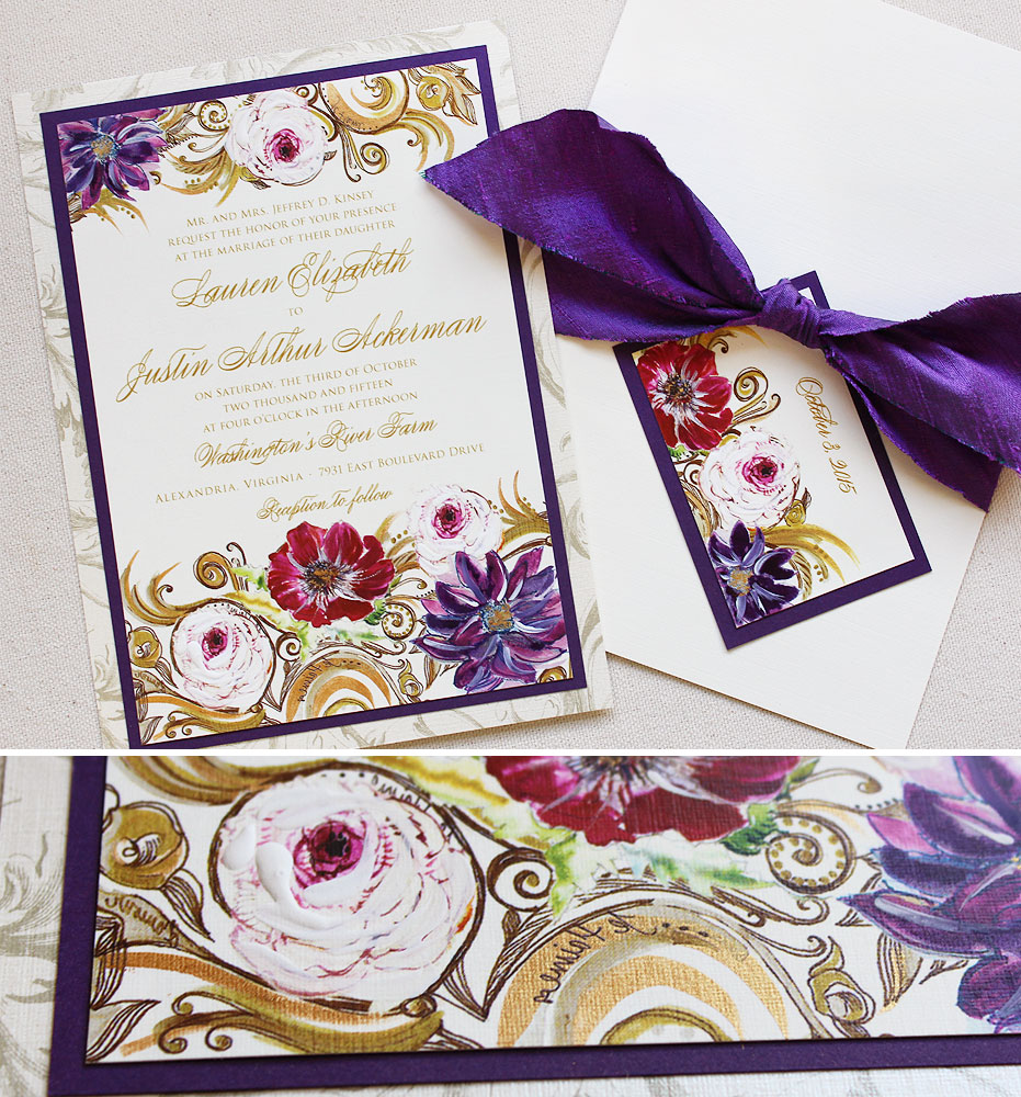 gold-swirl-floral-wedding-stationery