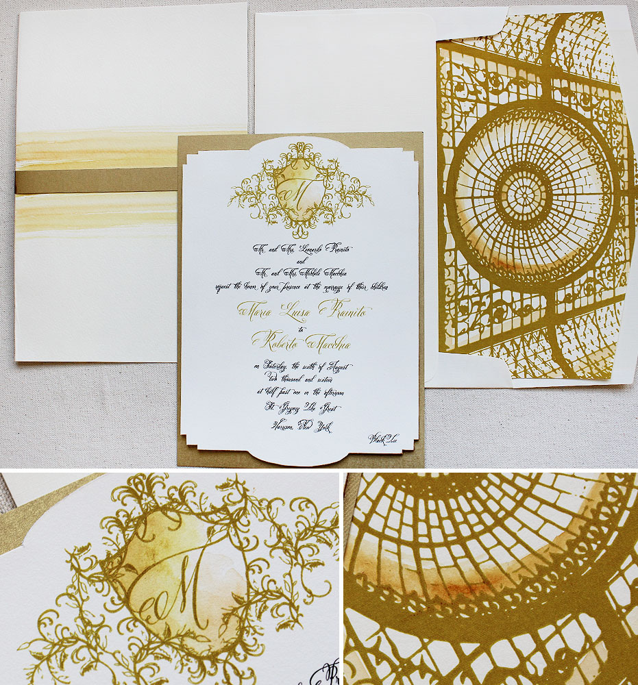 gold-foil-wedding-stationery