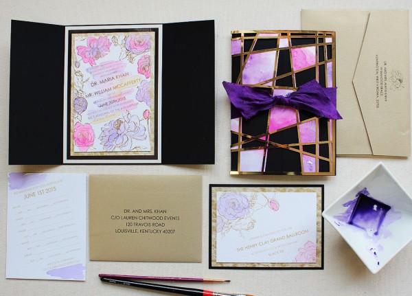 purple-glam-wedding-stationery