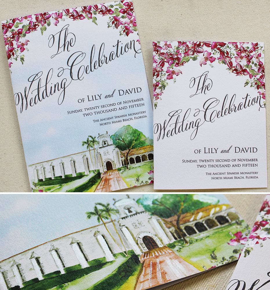 fuchsia-floral-wedding-stationery