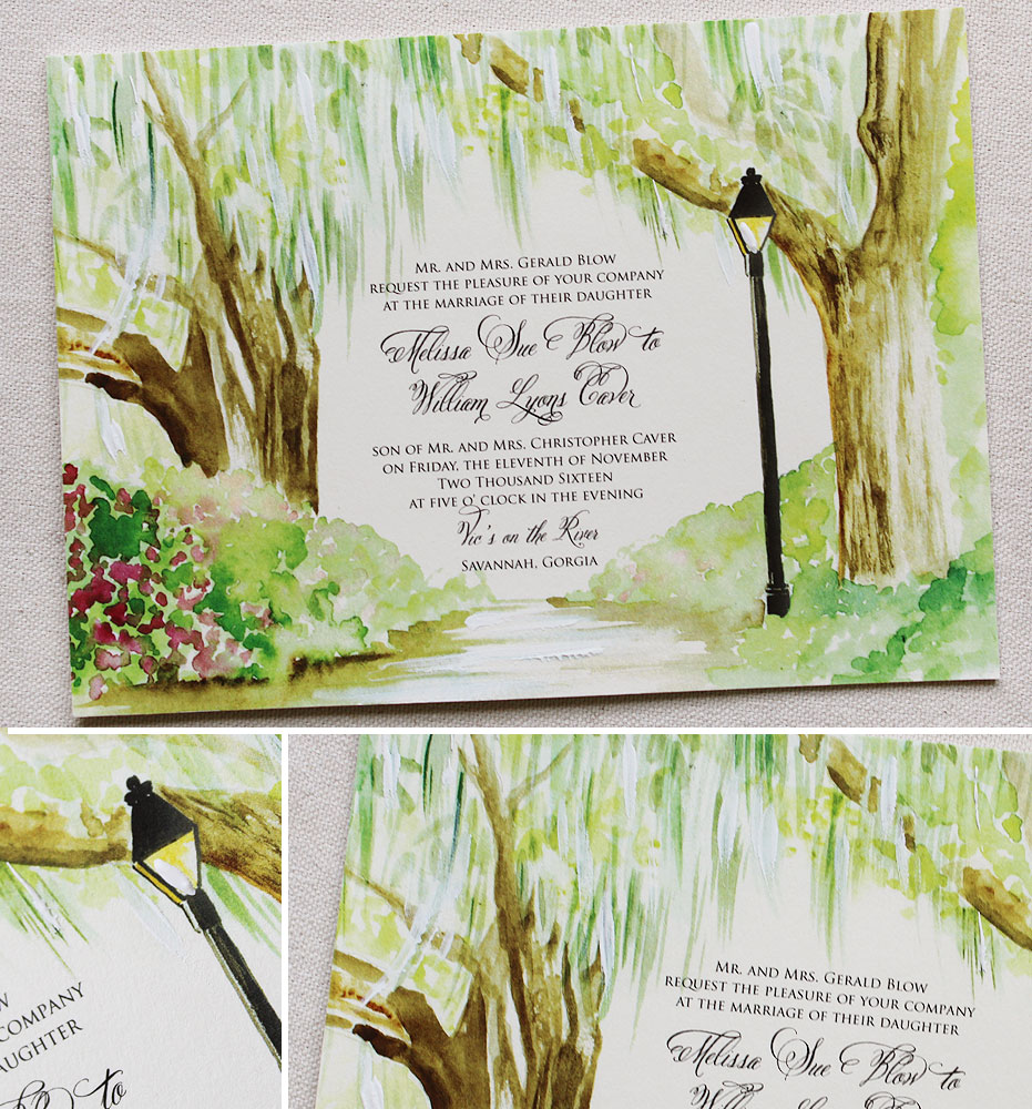 Live Oak Tree Wedding Invitation