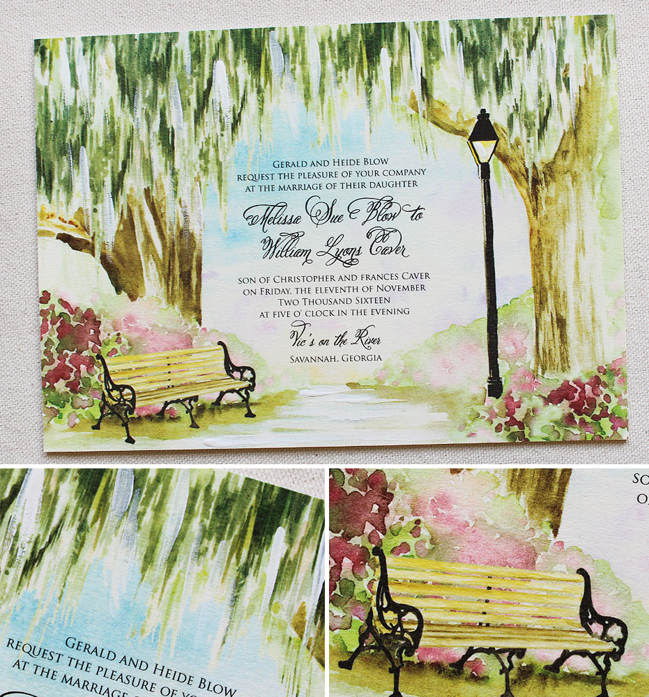 Live Oak Tree Wedding Invitation