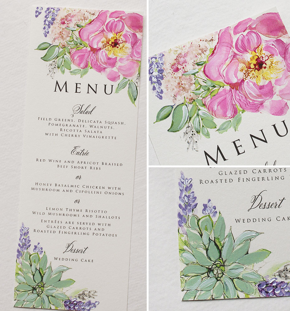 hand-painted-wedding-menus