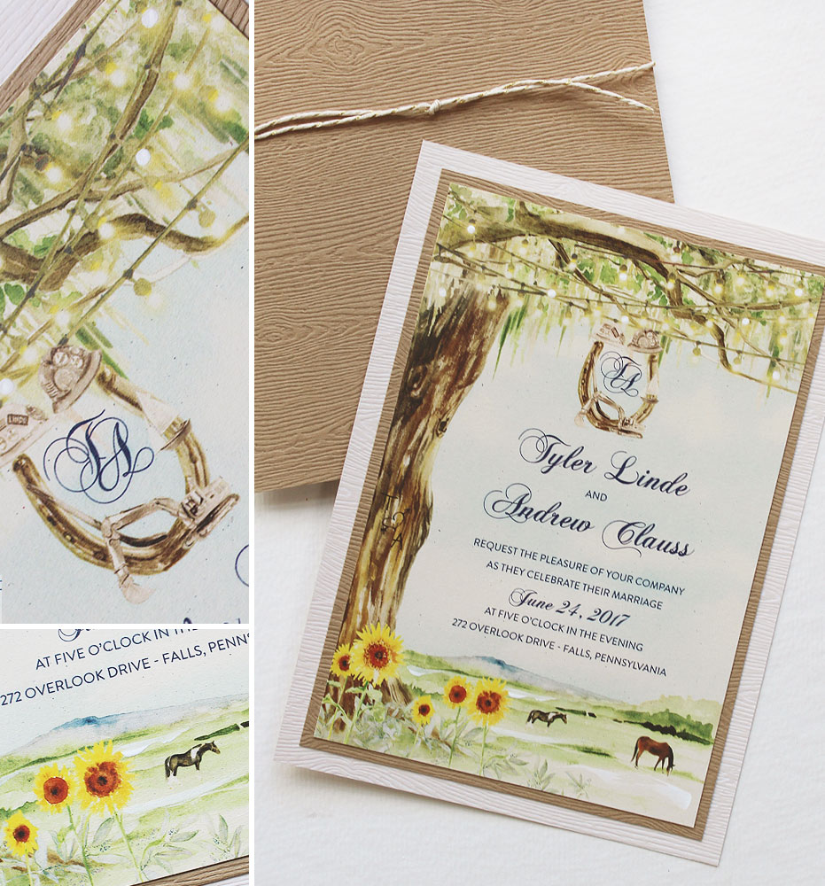 sumflower-wedding-invitation