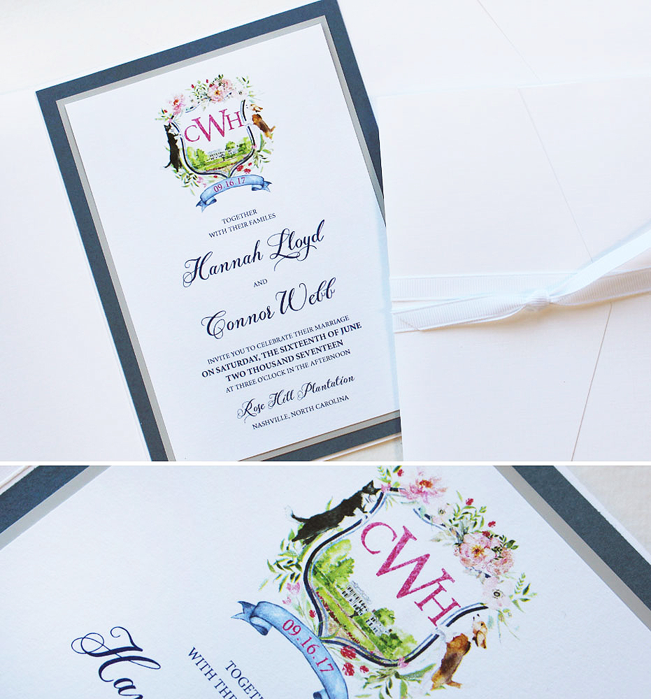 watercolor-crest-wedding-invitation