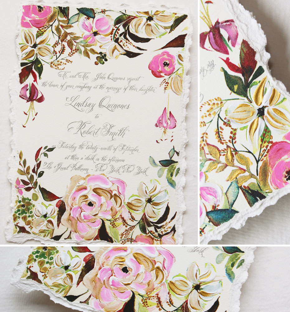 floral-pattern-wedding-stationery