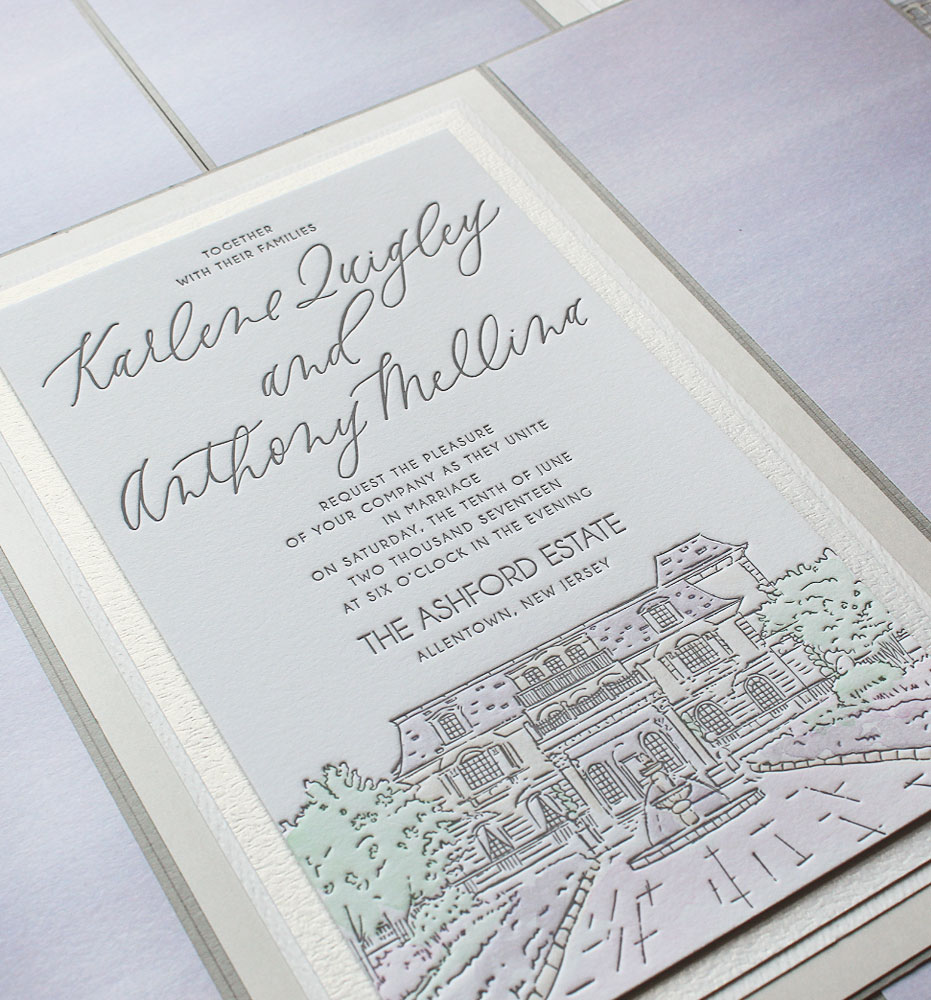 LOVE LETTER PAPER CO. Custom Wedding Invitations Venue Illustrations