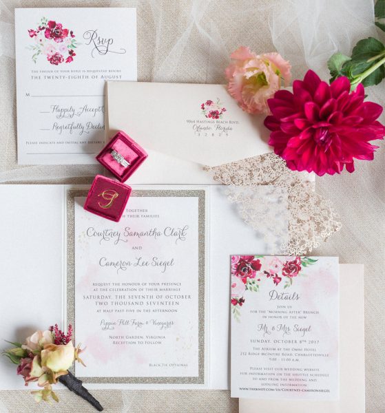 Autumn Watercolor Wedding Stationery