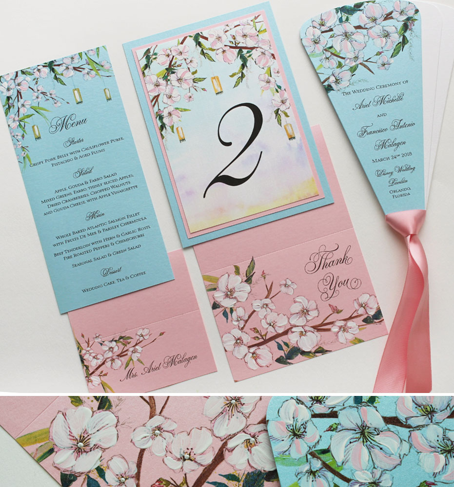 Cherry Blossom Wedding Stationery