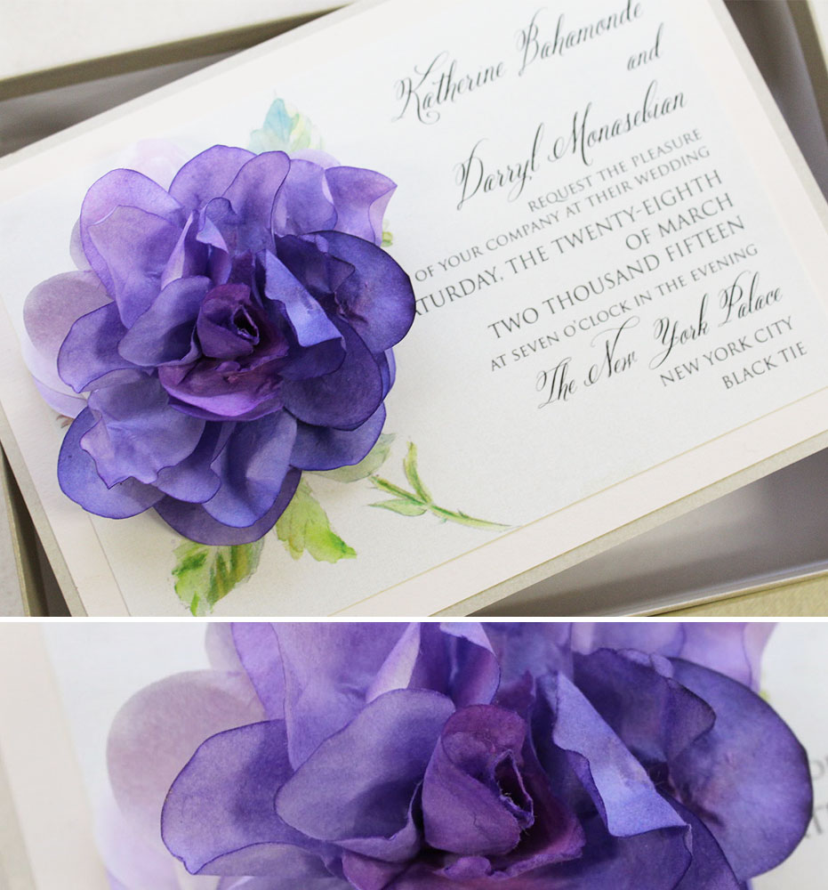 Pantone Ultra Violet Wedding Invitations