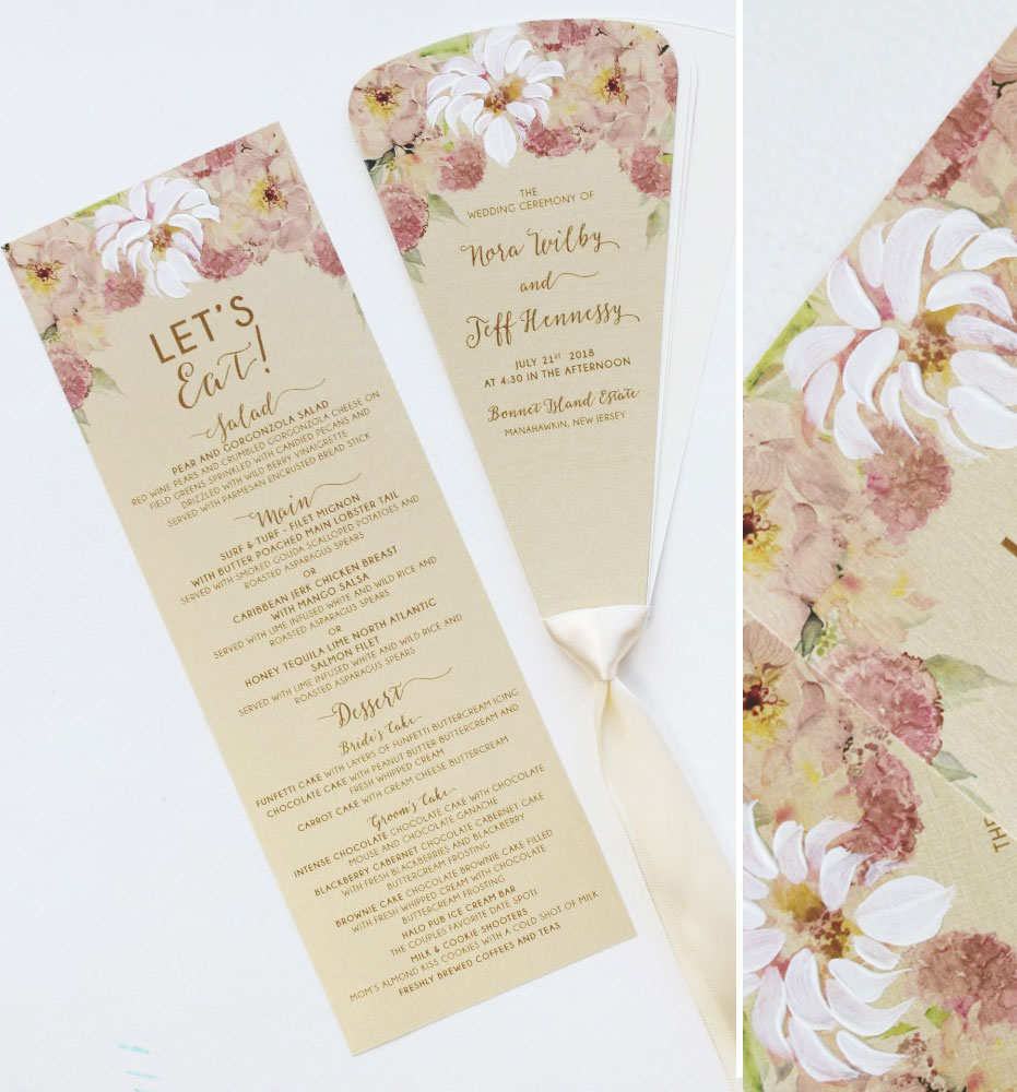 Watercolor Peony Wedding Day Accessories
