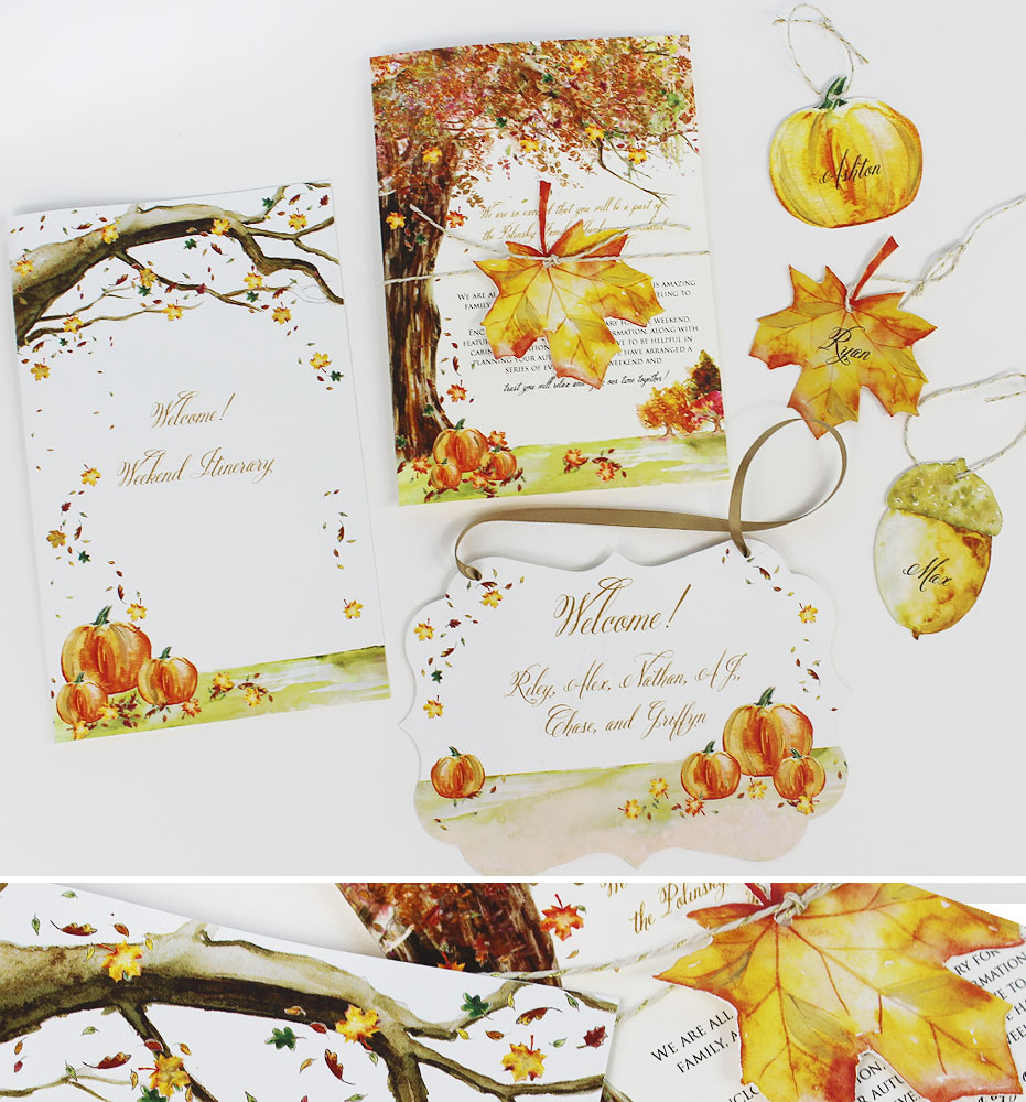 Autumn Leaf Wedding Day Accessories