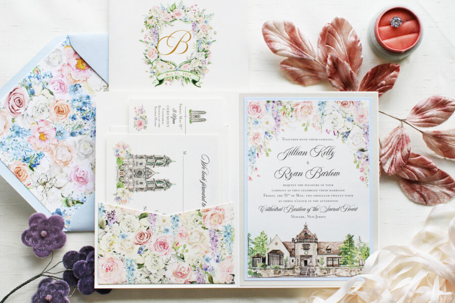 pleasantdale-chateau-watercolor-wedding-invitation