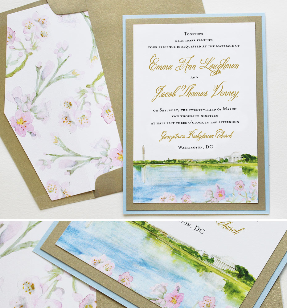 Cherry Blossom Wedding Invitations