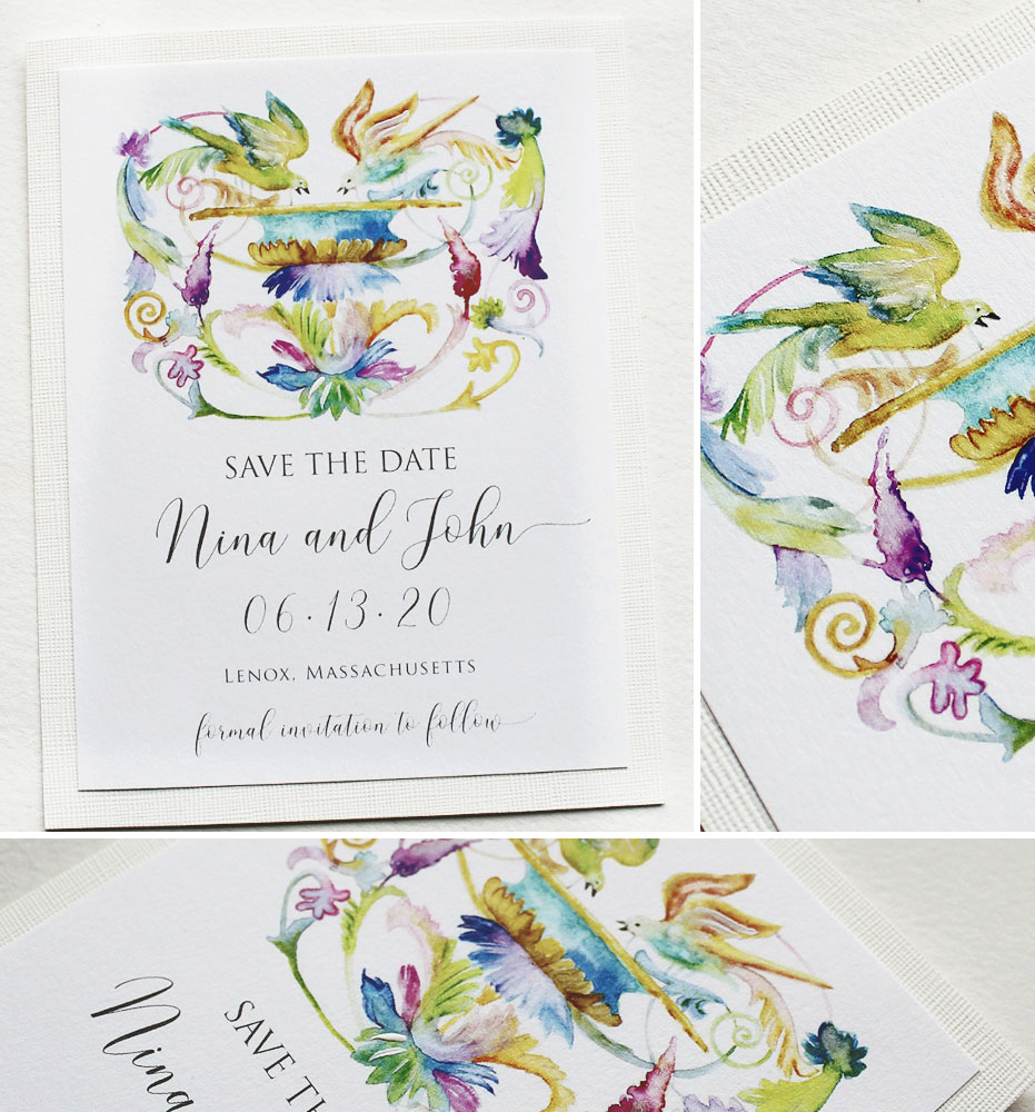 Watercolor Save the Date