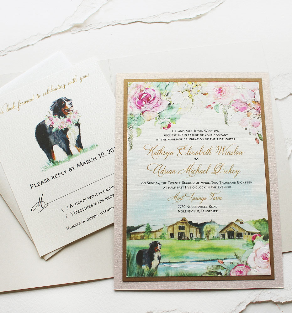 Custom Pet Wedding Invitations