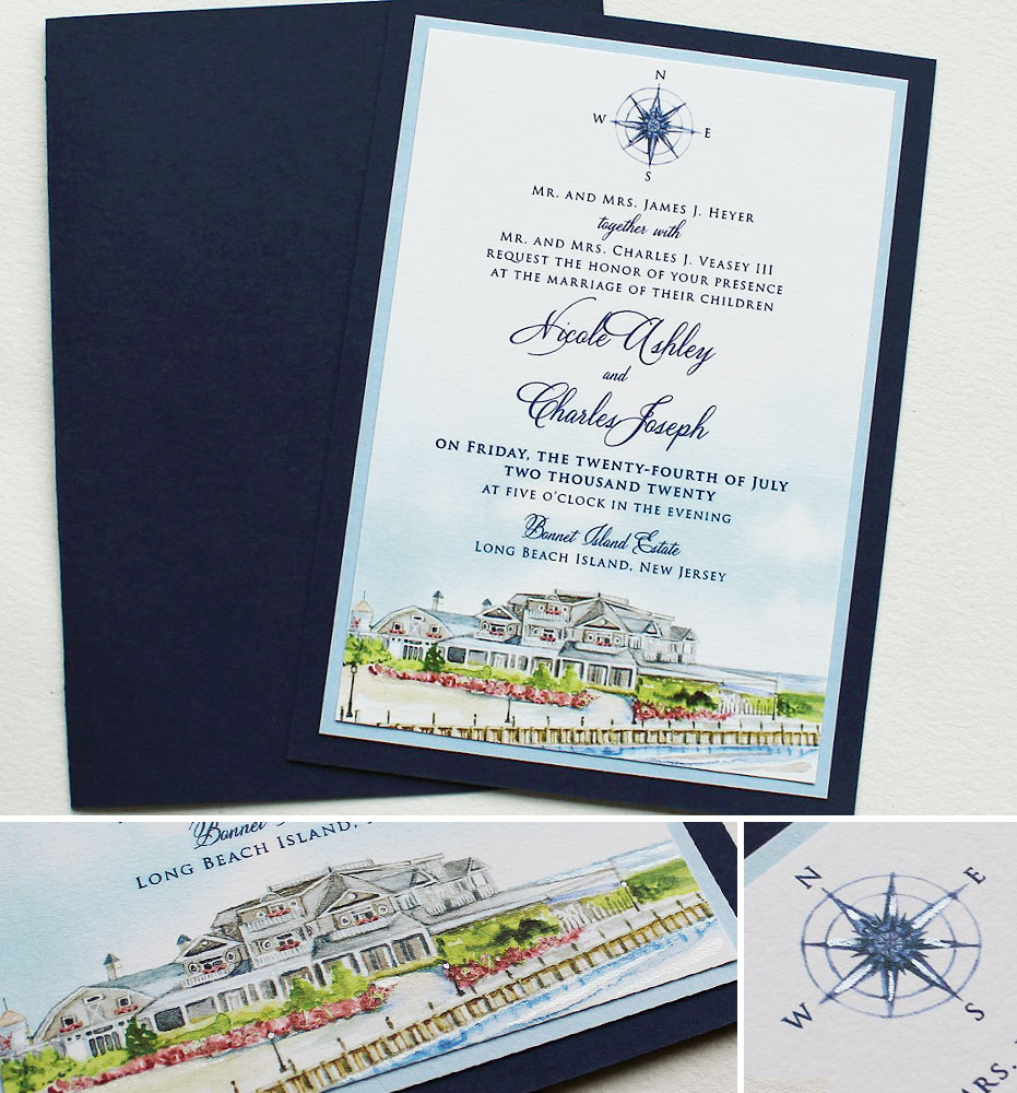 Bonnet Island Estate Wedding Invitations