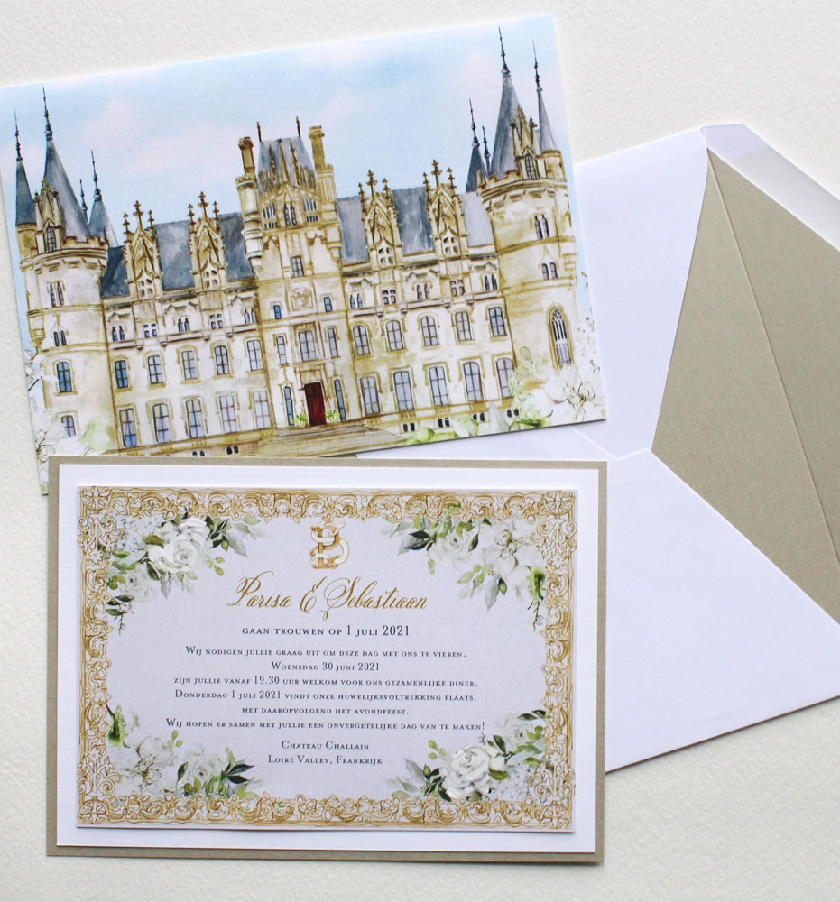 Loire Chateau Wedding Invitations