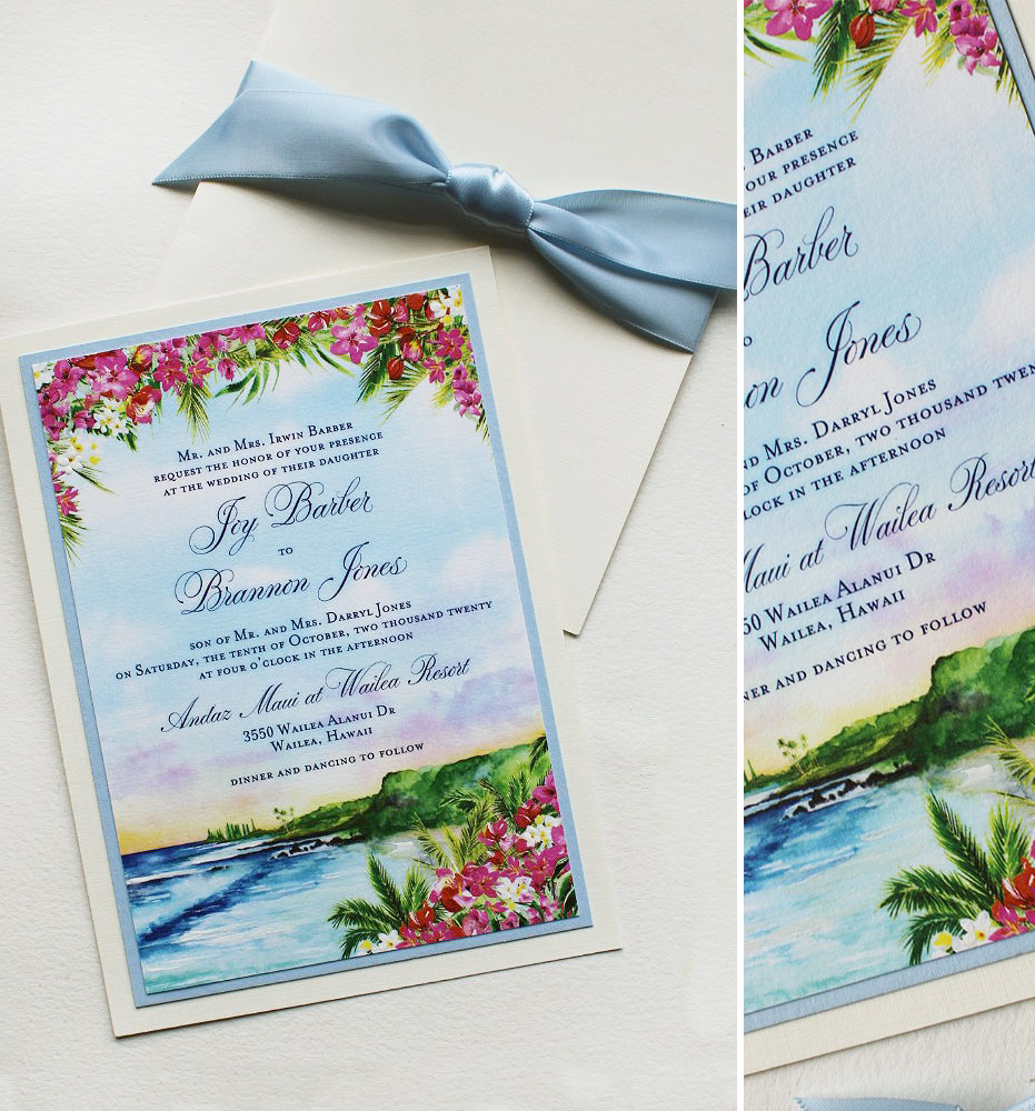 Maui Wedding Invitations