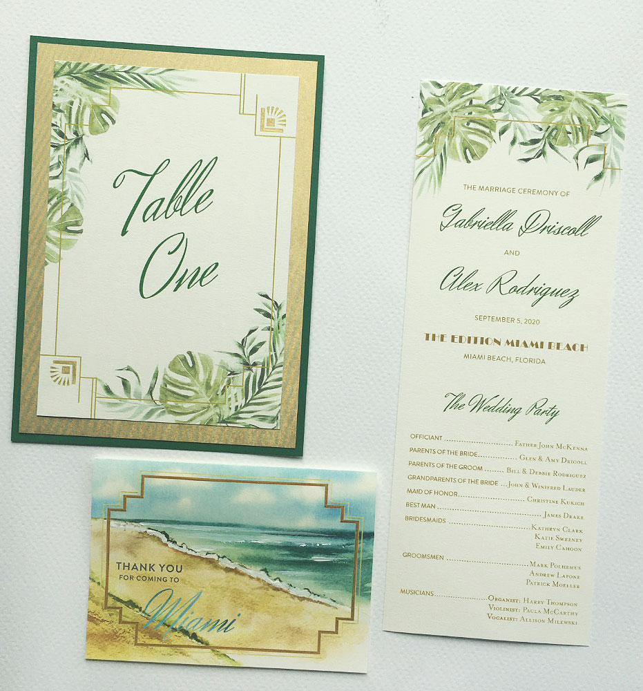 Tropical Wedding Day Accessories