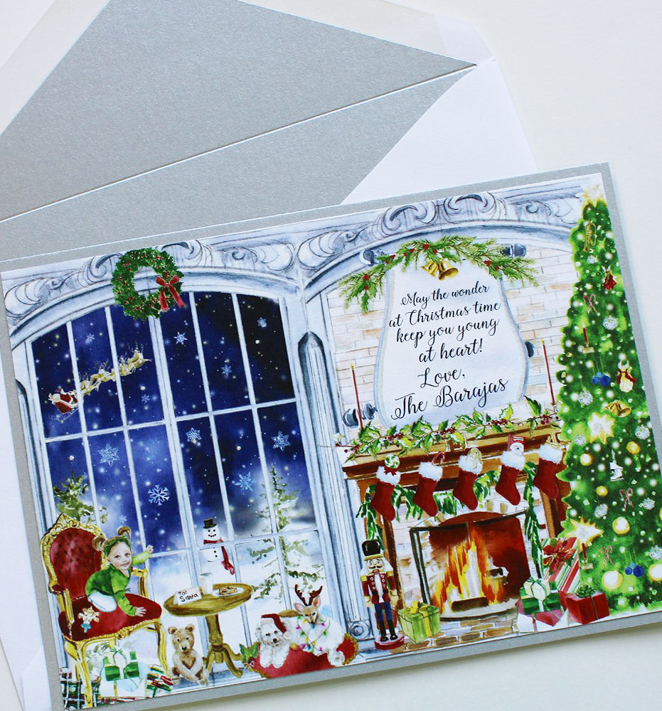 Hand Painted Watercolor Christmas Cards