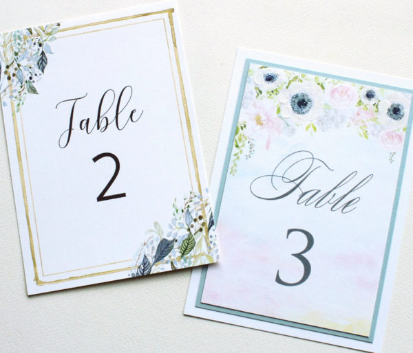 Hand Painted Table Numbers
