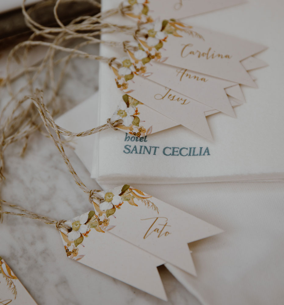 Watercolor Wedding Place Cards