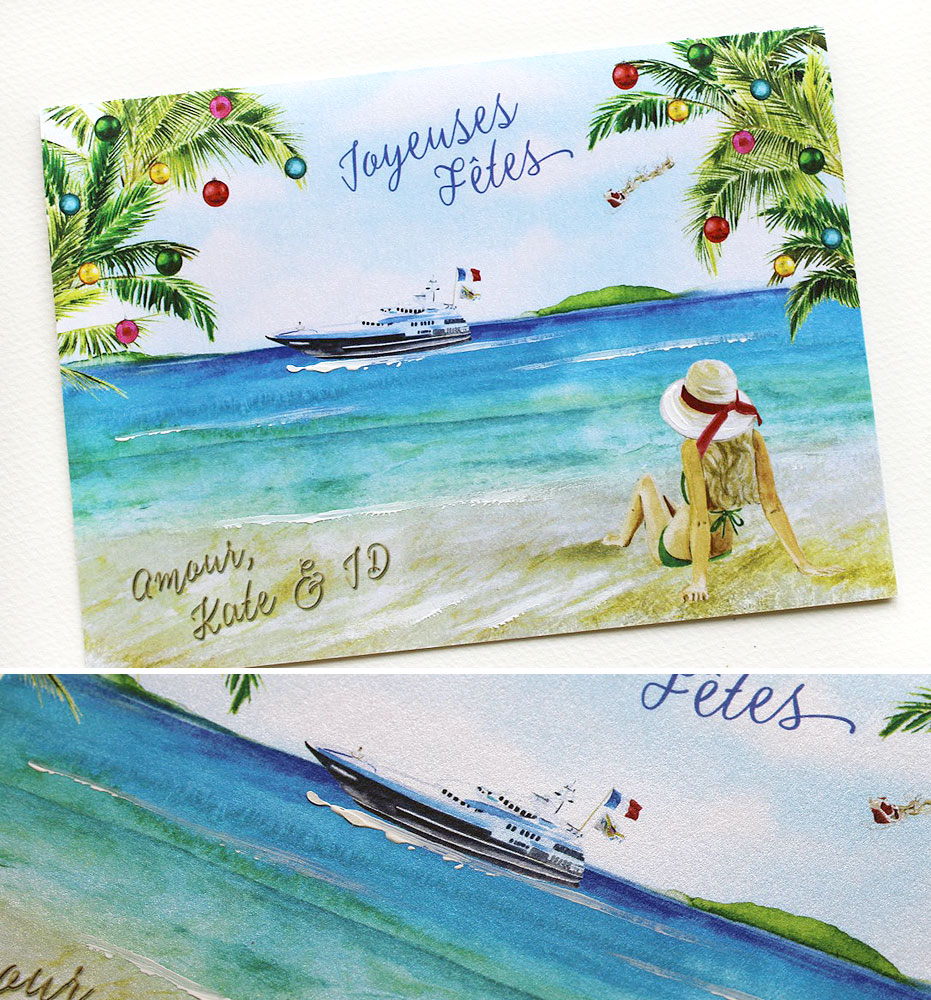 Tropical Holiday Cards
