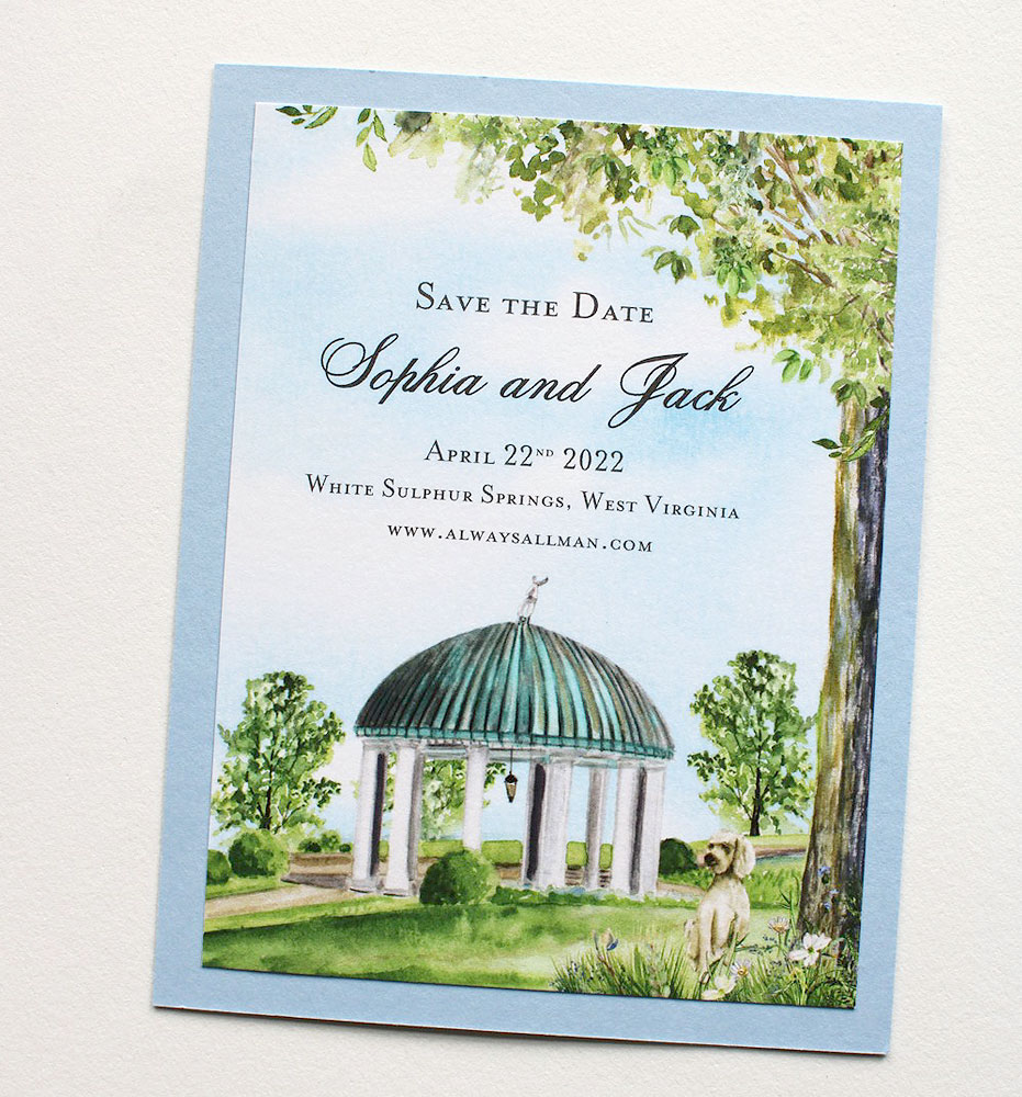 Watercolor Wedding Save the Date