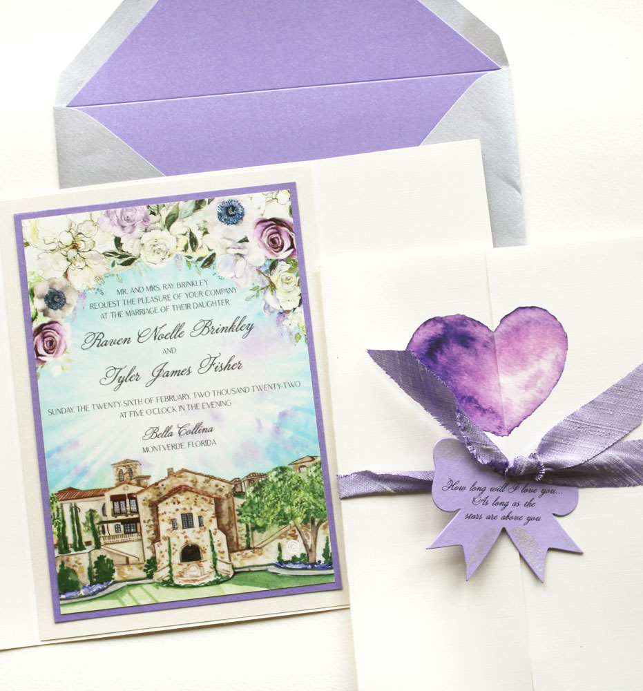 Lavender Wedding Invitations